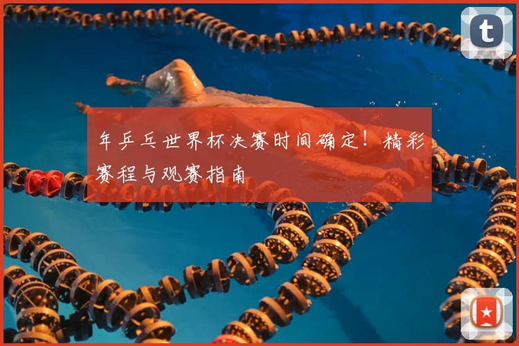 年乒乓世界杯决赛时间确定！精彩赛程与观赛指南